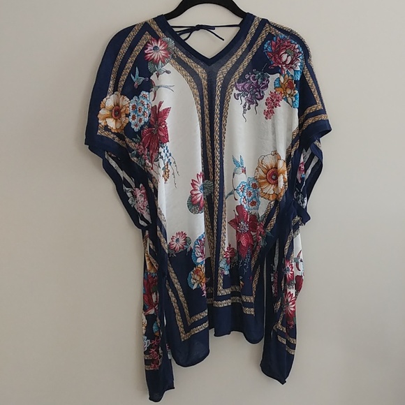Moth Anthropologie Floral Open Front Cardigan M - Picture 7 of 8